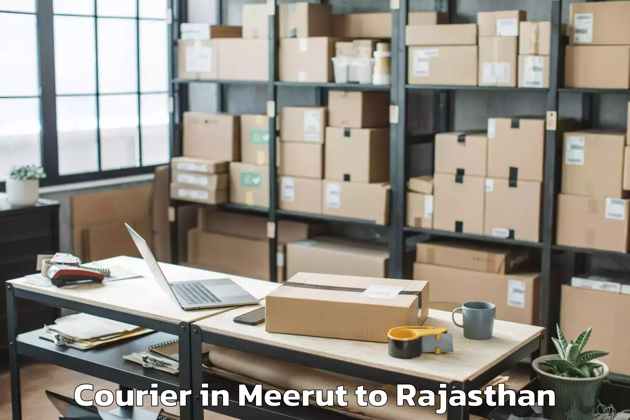 Reliable Meerut to Pokhran Courier